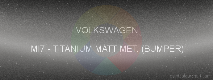 Volkswagen paint MI7 Titanium Matt Met. (bumper)