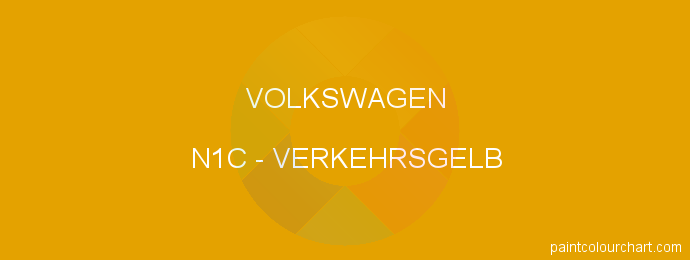 Volkswagen paint N1C Verkehrsgelb