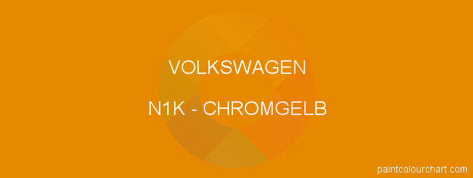 Volkswagen paint N1K Chromgelb