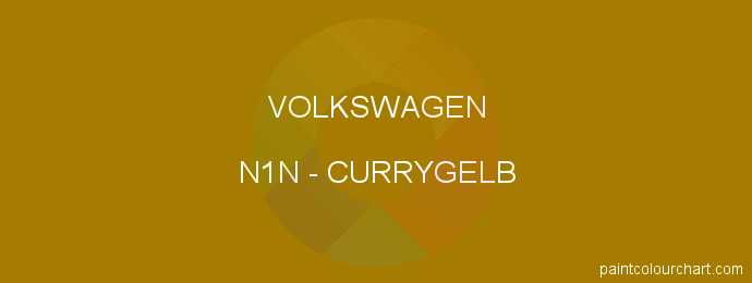 Volkswagen paint N1N Currygelb