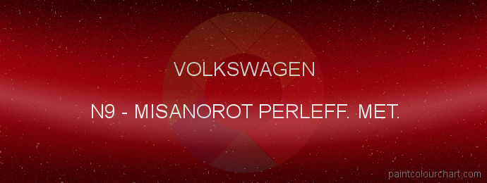 Volkswagen paint N9 Misanorot Perleff. Met.