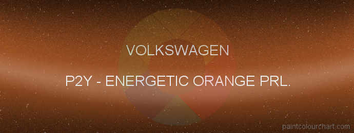 Volkswagen paint P2Y Energetic Orange Prl.