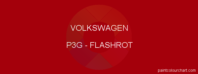 Volkswagen paint P3G Flashrot