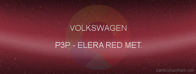 Volkswagen paint P3P Elera Red Met.