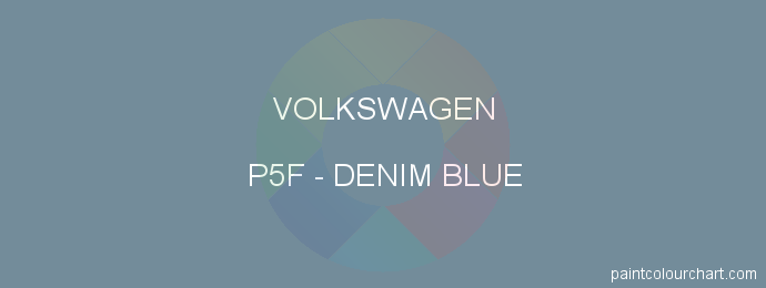 Volkswagen paint P5F Denim Blue