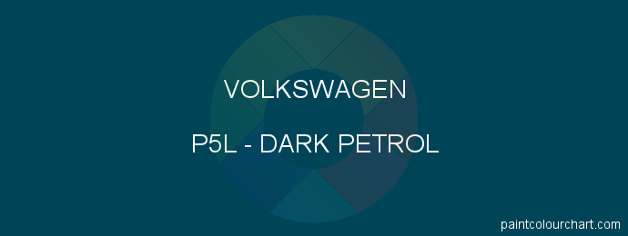 Volkswagen paint P5L Dark Petrol