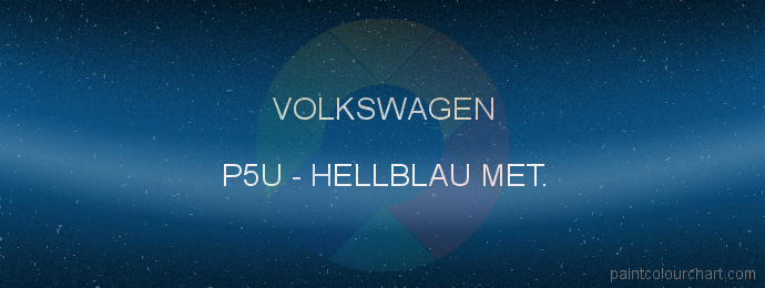 Volkswagen paint P5U Hellblau Met.