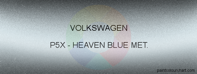 Volkswagen paint P5X Heaven Blue Met.