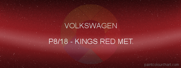 Volkswagen paint P8/18 Kings Red Met.