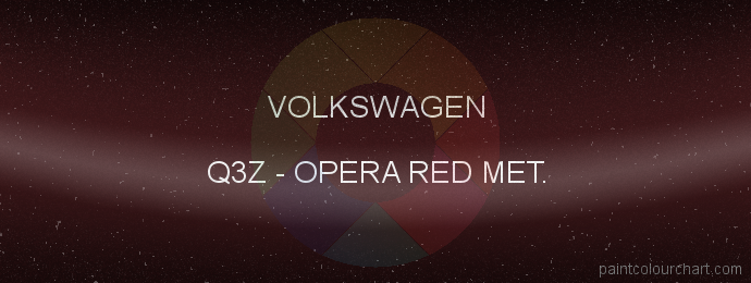 Volkswagen paint Q3Z Opera Red Met.