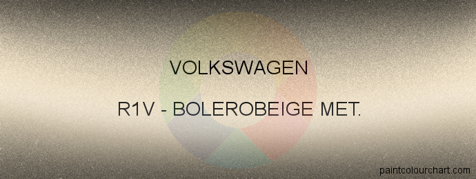 Volkswagen paint R1V Bolerobeige Met.