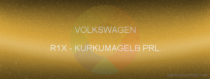 Volkswagen paint R1X Kurkumagelb Prl.