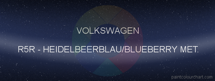 Volkswagen paint R5R Heidelbeerblau/blueberry Met.