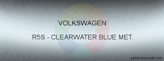 Volkswagen paint R5S Clearwater Blue Met.