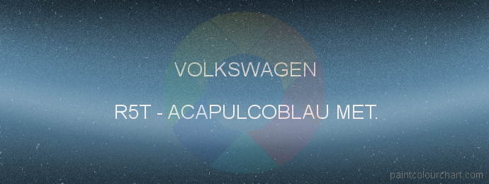 Volkswagen paint R5T Acapulcoblau Met.
