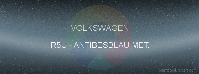 Volkswagen paint R5U Antibesblau Met.