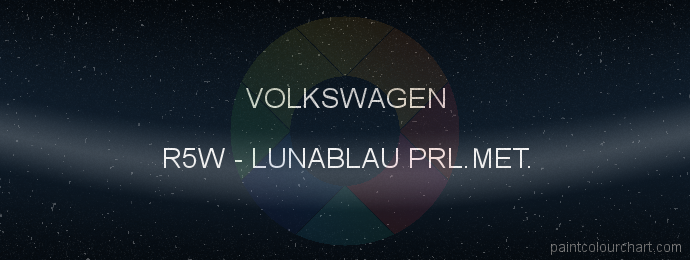 Volkswagen paint R5W Lunablau Prl.met.