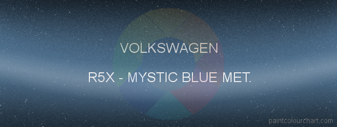 Volkswagen paint R5X Mystic Blue Met.