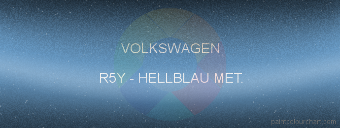 Volkswagen paint R5Y Hellblau Met.