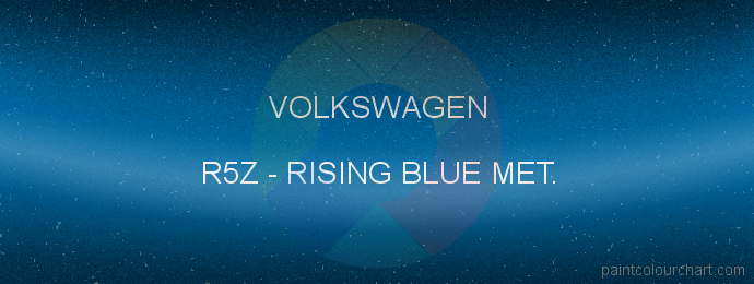 Volkswagen paint R5Z Rising Blue Met.