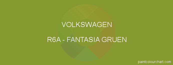 Volkswagen paint R6A Fantasia Gruen