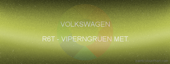 Volkswagen paint R6T Viperngruen Met.