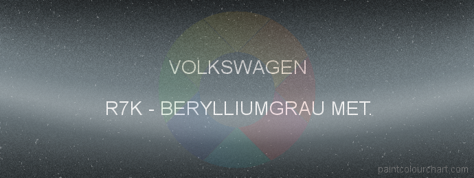 Volkswagen paint R7K Berylliumgrau Met.