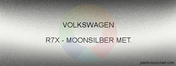 Volkswagen paint R7X Moonsilber Met.