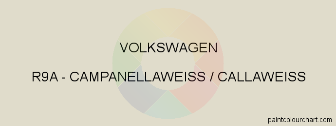 Volkswagen paint R9A Campanellaweiss / Callaweiss