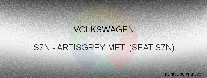 Volkswagen paint S7N Artisgrey Met. (seat S7n)