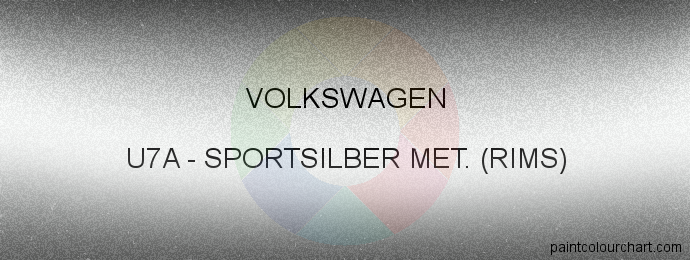 Volkswagen paint U7A Sportsilber Met. (rims)
