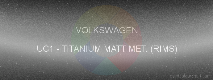 Volkswagen paint UC1 Titanium Matt Met. (rims)