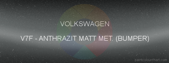 Volkswagen paint V7F Anthrazit Matt Met. (bumper)