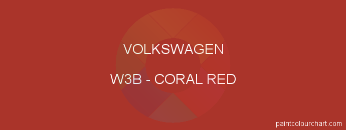 Volkswagen paint W3B Coral Red
