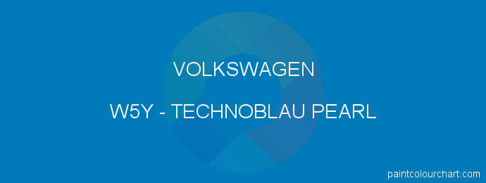 Volkswagen paint W5Y Technoblau Pearl