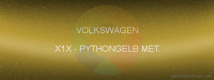 Volkswagen paint X1X Pythongelb Met.
