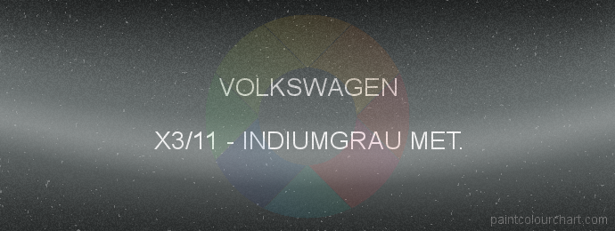 Volkswagen paint X3/11 Indiumgrau Met.