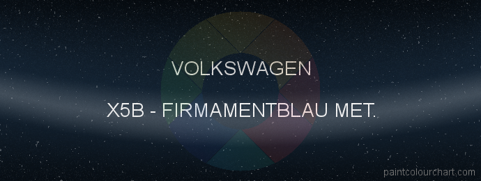 Volkswagen paint X5B Firmamentblau Met.