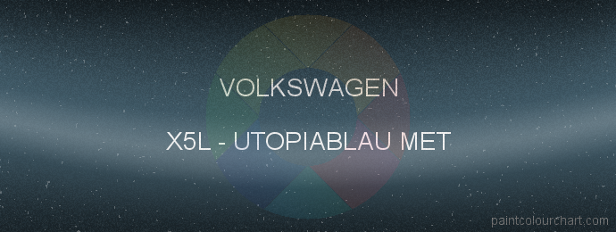 Volkswagen paint X5L Utopiablau Met