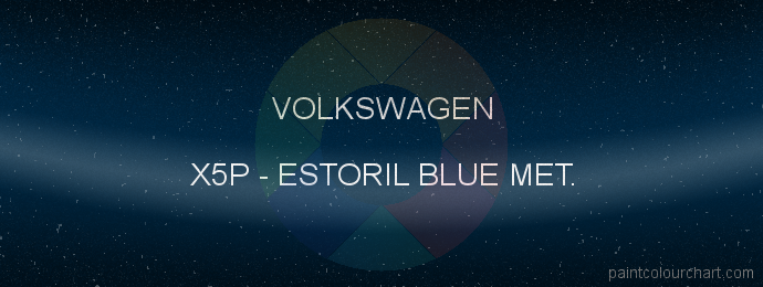 Volkswagen paint X5P Estoril Blue Met.