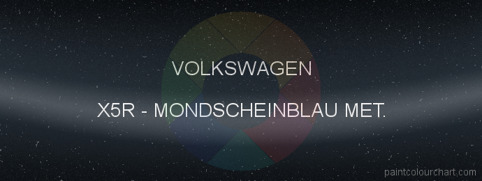 Volkswagen paint X5R Mondscheinblau Met.