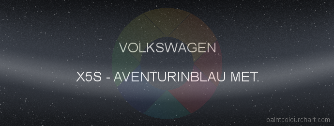 Volkswagen paint X5S Aventurinblau Met.