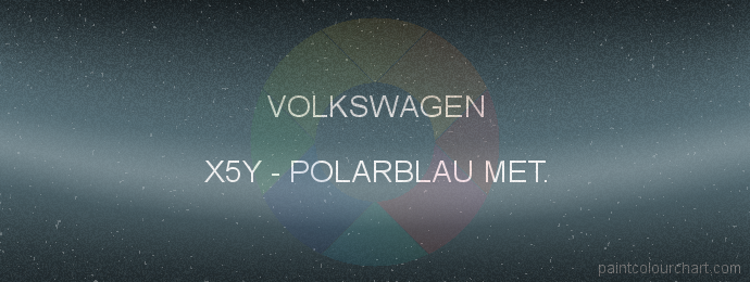 Volkswagen paint X5Y Polarblau Met.