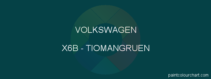 Volkswagen paint X6B Tiomangruen