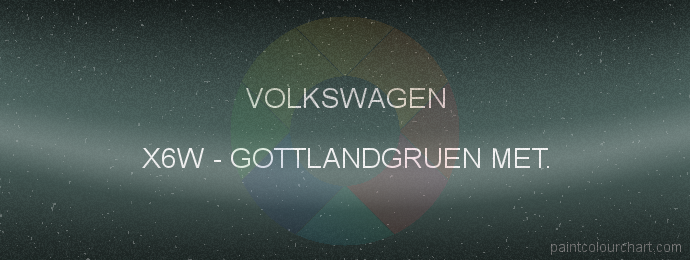 Volkswagen paint X6W Gottlandgruen Met.