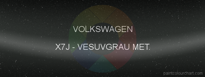 Volkswagen paint X7J Vesuvgrau Met.