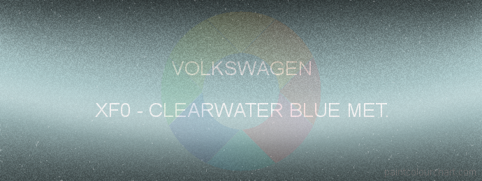 Volkswagen paint XF0 Clearwater Blue Met.