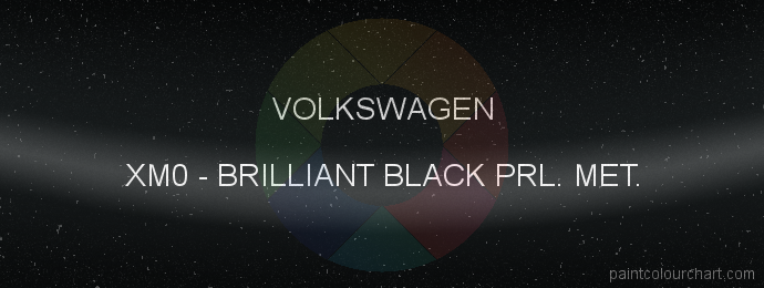 Volkswagen paint XM0 Brilliant Black Prl. Met.