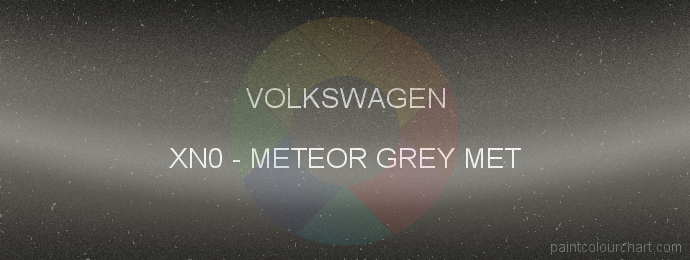 Volkswagen paint XN0 Meteor Grey Met