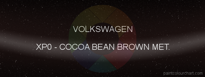 Volkswagen paint XP0 Cocoa Bean Brown Met.